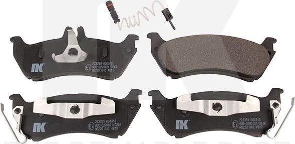 Тормозные колодки NK. Артикул 223359