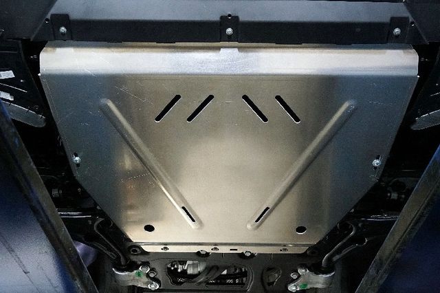 Защита алюминиевая ТСС (4 мм) для картера и КПП Exeed RX 2023-2026. Артикул ZKTCC00630