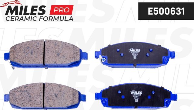 Тормозные колодки Miles (Керамика) передние для Jeep Commander XK, XH 2005-2010. Артикул E500631