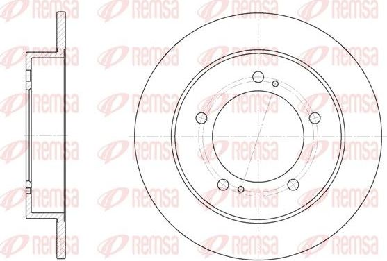Тормозной диск Remsa. Артикул 6331.00