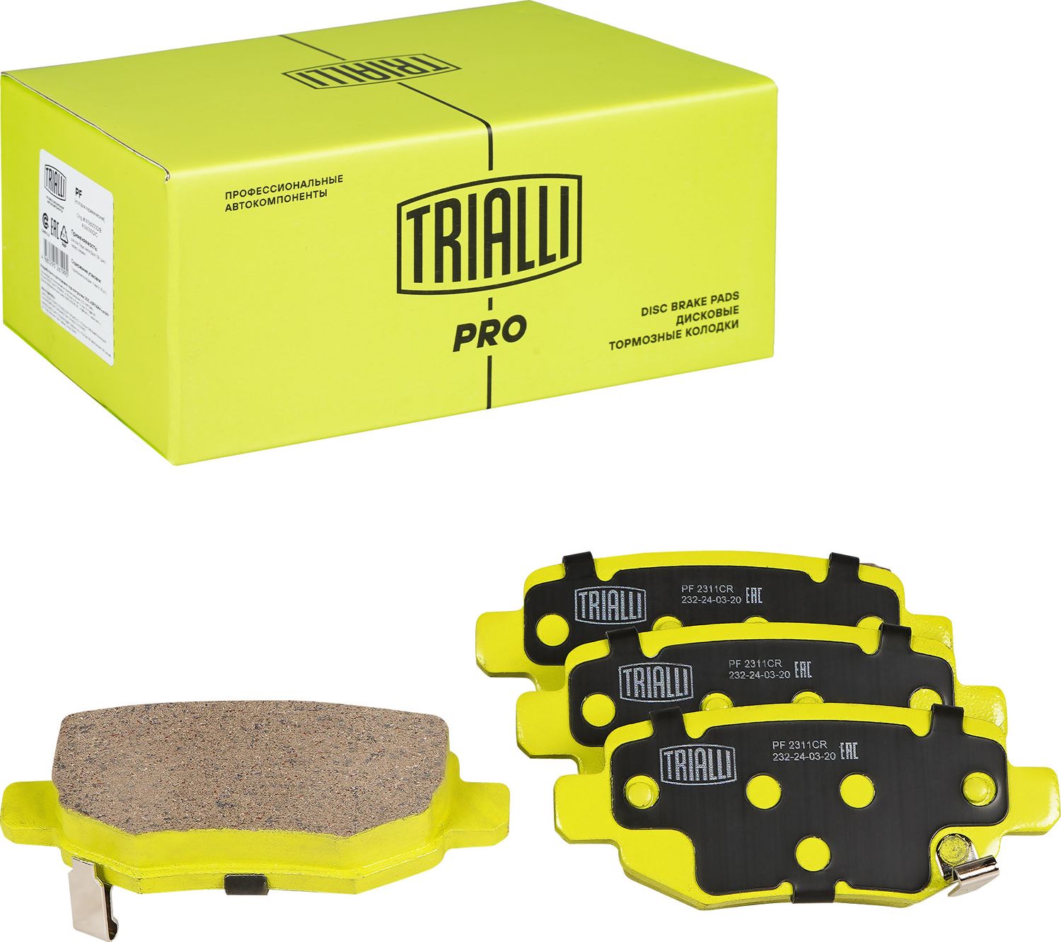 Тормозные колодки Trialli (Керамика). Артикул PF 2311CR