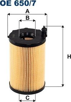 Масляный фильтр Filtron. Артикул OE 650/7