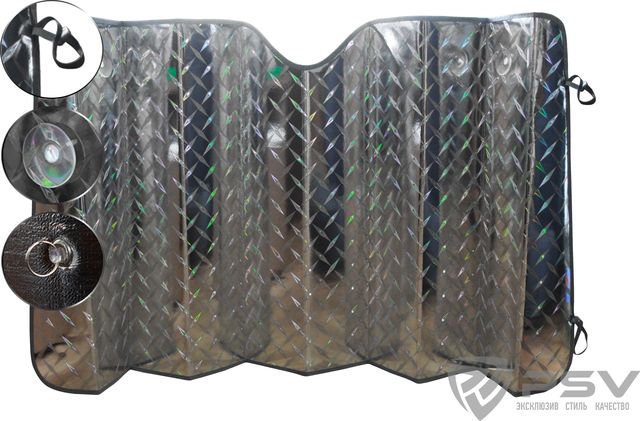 Шторка солнцезащитная светоотражающая PSV Laser Series 145х70. Артикул 132025