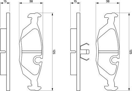 Тормозные колодки Bosch. Артикул 0 986 460 996