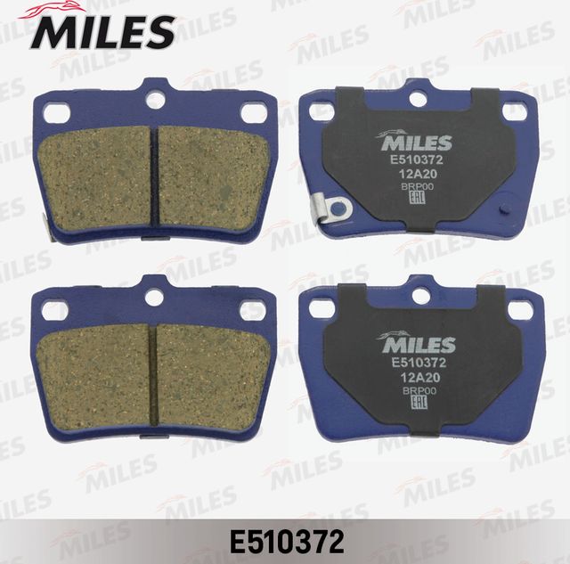 Тормозные колодки Miles (Керамика). Артикул E510372