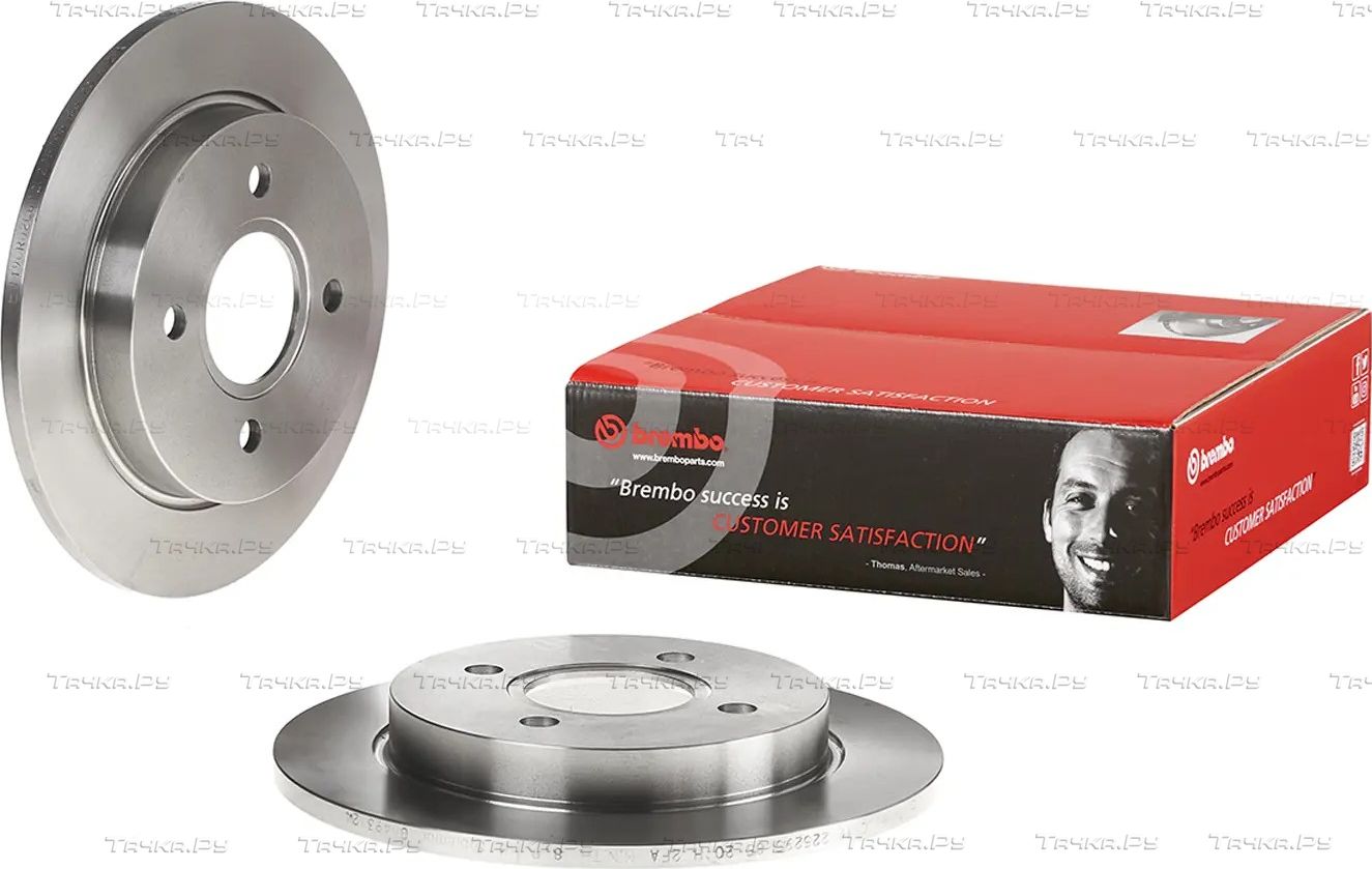 Тормозной диск Brembo задний для Ford Sierra I 1982-1993. Артикул 08.4931.24