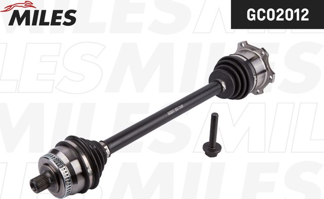 Полуось (привод в сборе, приводной вал) Miles передняя правая для Audi A4 I (B5) 1995-2001. Артикул GC02012