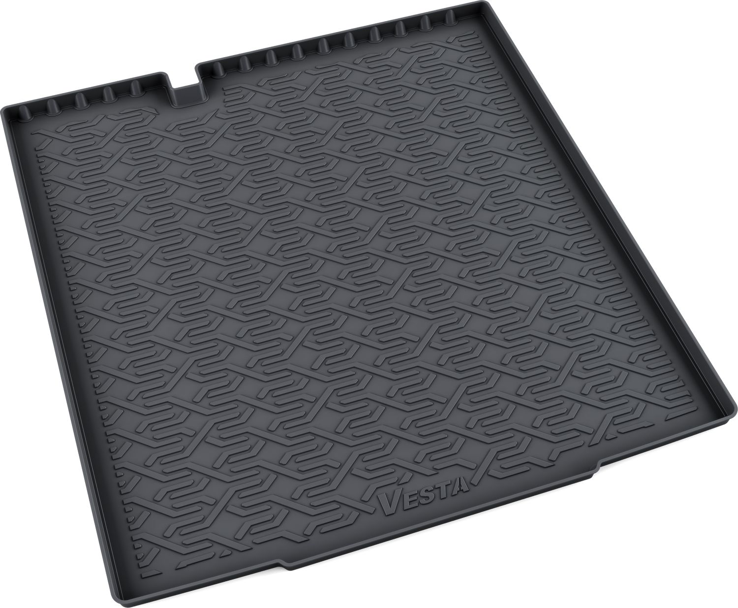 Коврик в багажник Mile для Lada Vesta SW для комплектаций без фальш-пола 2015-2026. Артикул 2030521