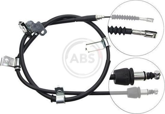 Трос ручника (тросик ручного тормоза) ABS задний левый для Kia Picanto I 2005-2011. Артикул K16497