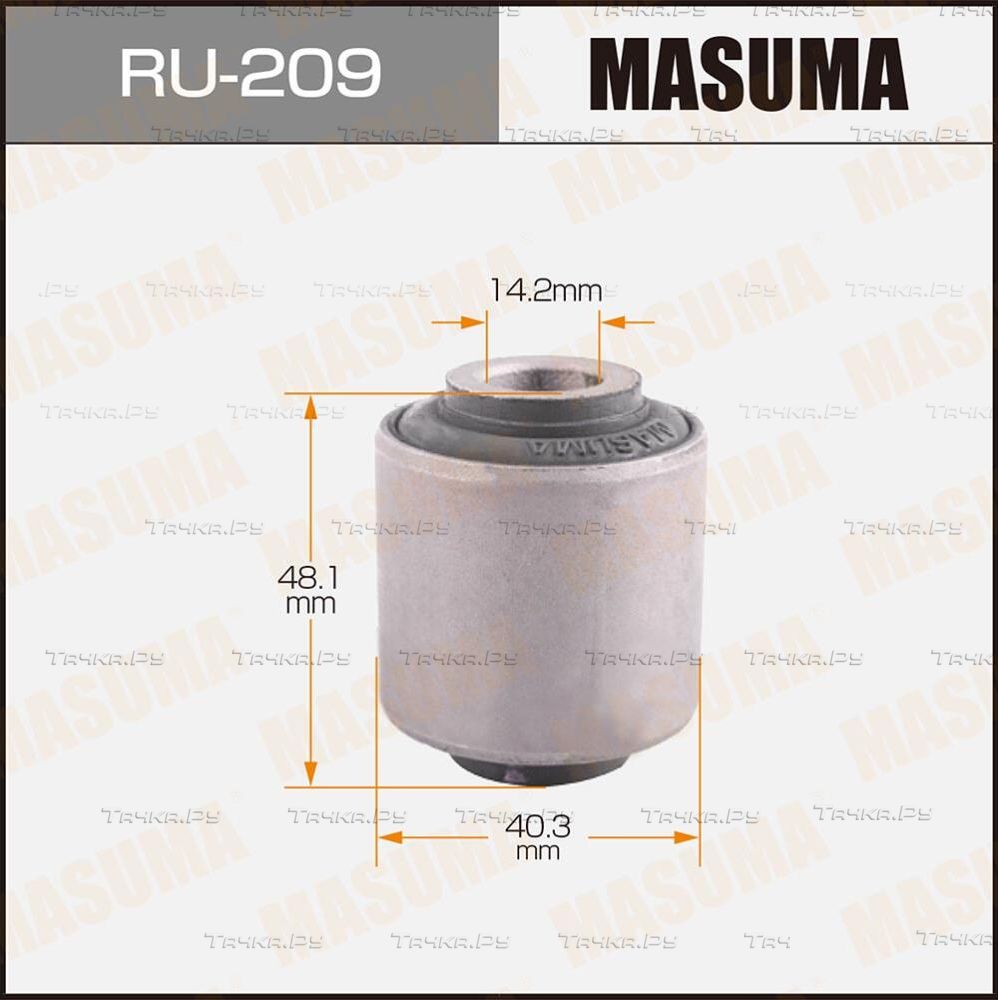 Сайлентблок заднего рычага подвески Masuma. Артикул RU-209