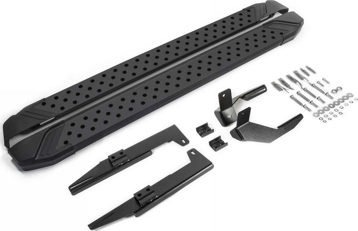 Пороги алюминиевые Rival Bmw-Style круг Suzuki Vitara 2015-2018. Артикул D160ALB.5503.1