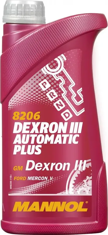 Масло трансмиссионное для АКПП DEXRON III Automatic Plus (1л) (Mannol). Артикул 1335