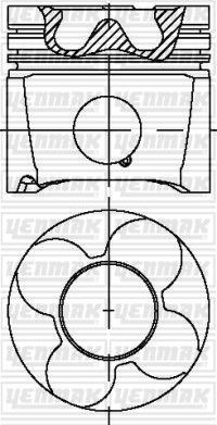 Поршень Yenmak для Audi A6 II (C5) 2000-2005. Артикул 31-04332-050