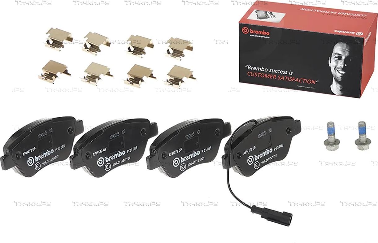 Тормозные колодки Brembo PRIME LINE передние для Fiat Qubo I 2008-2026. Артикул P 23 085