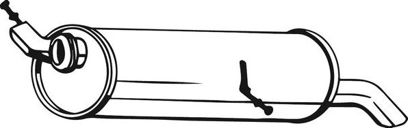 Глушитель (задняя часть) Bosal (Бельгия). Артикул 190-507