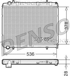 Радиатор охлаждения двигателя Denso (алюминий). Артикул DRM21035