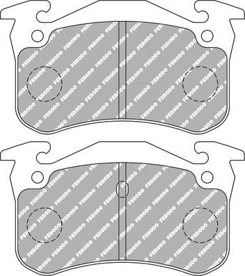 Тормозные колодки FERODO RACING DS2500 для Peugeot 205 1983-1998. Артикул FCP558H