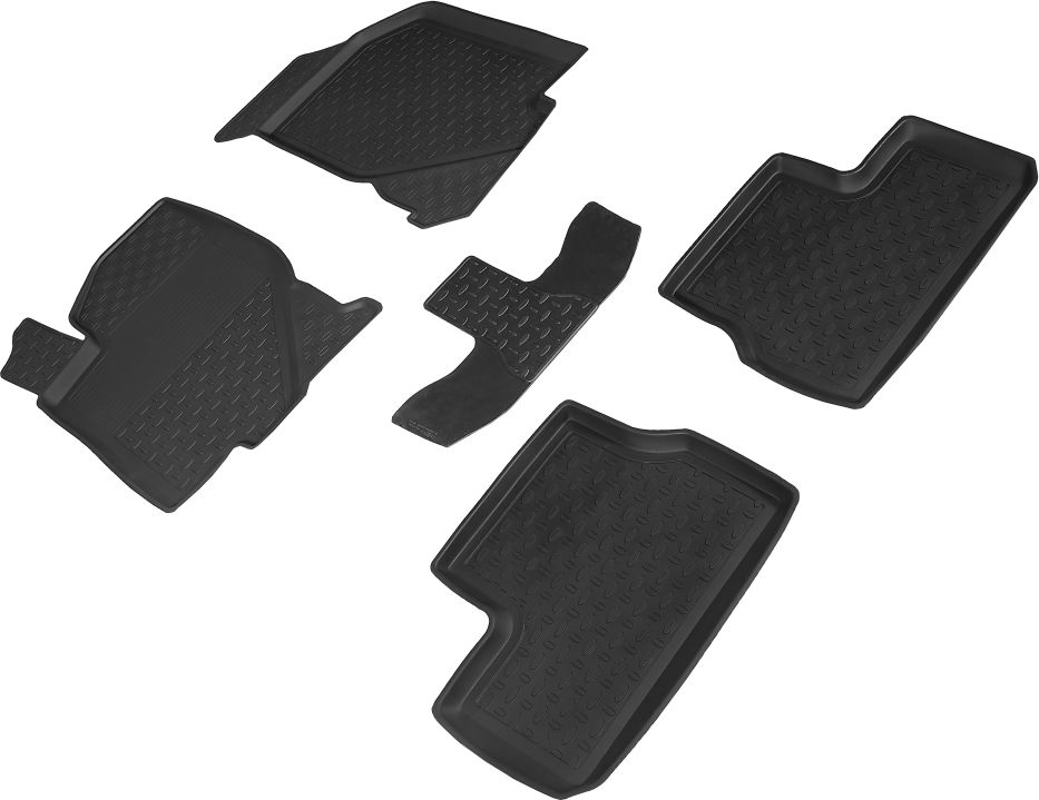 Коврики резиновые Seintex с высоким бортиком для салона Datsun On-Do 2014-2020. Артикул 86445