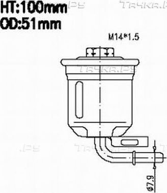 Топливный фильтр JS Asakashi. Артикул FS3201