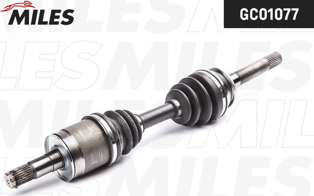 Полуось (привод в сборе, приводной вал) Miles левая для Mitsubishi Pajero II 1990-2000. Артикул GC01077