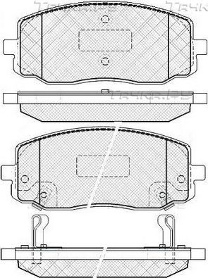 Тормозные колодки FIT передние для Kia Picanto I 2004-2011. Артикул FP0002