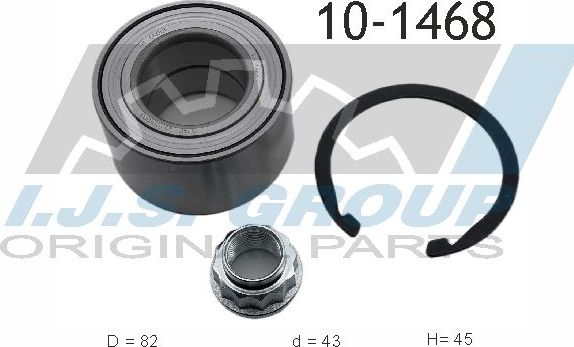 Ступичный подшипник (комплект) IJS Group. Артикул 10-1468