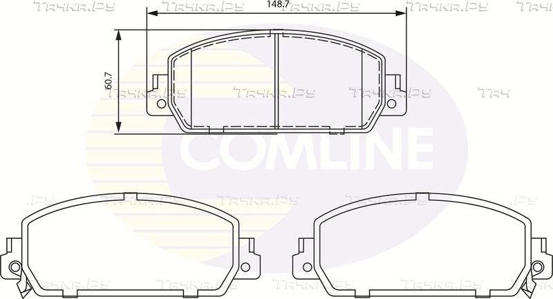 Тормозные колодки Comline передние для Honda HR-V II 2015-2026. Артикул CBP32281