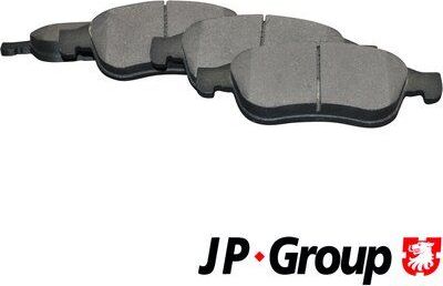 Тормозные колодки JP Group передние для Renault Fluence I 2010-2017. Артикул 4363601210
