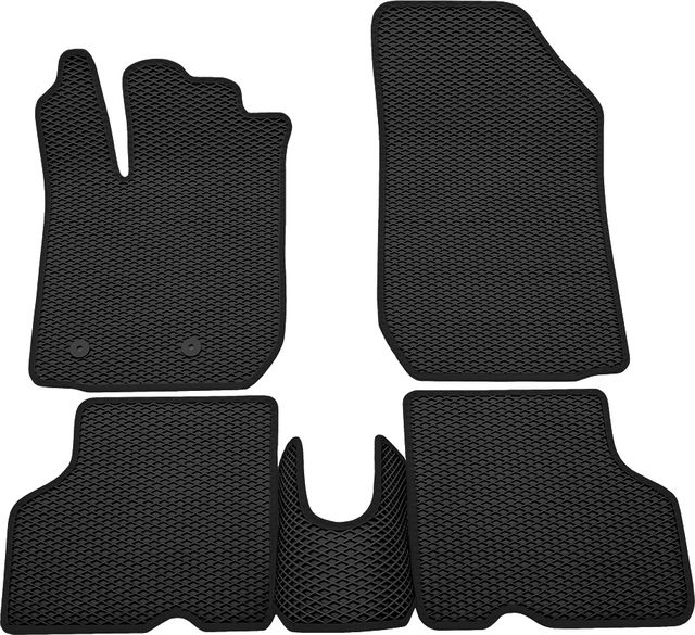 Коврики Rezkon EVA для салона Renault Kaptur 2016-2026 Черный кант. Артикул 9029035101