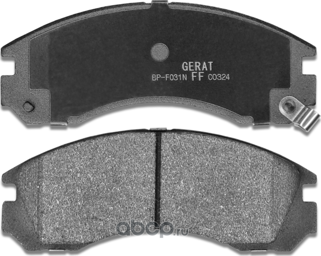 Тормозные колодки Gerat BP-F031N (передние) Normal Gerat. Артикул BPF031N