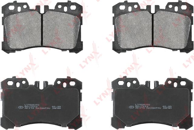 Тормозные колодки LYNXauto. Артикул BD-7612