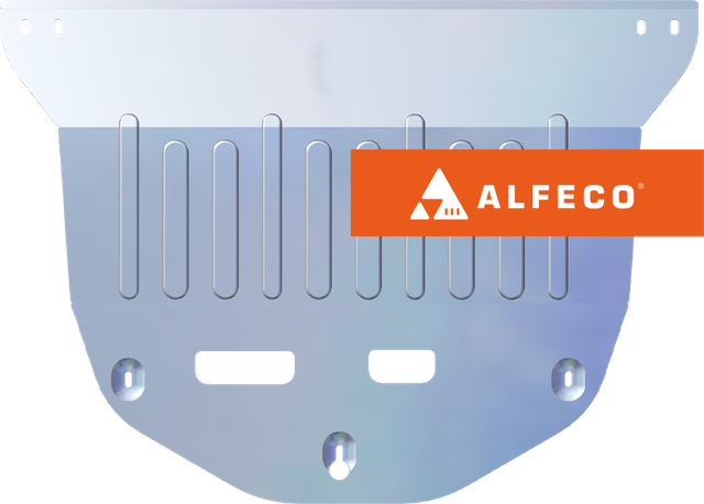 Защита алюминиевая Alfeco (4 мм) для картера и КПП Audi Q6 (рынок Китая) 2022-2026. Артикул ALF.30.47 AL4