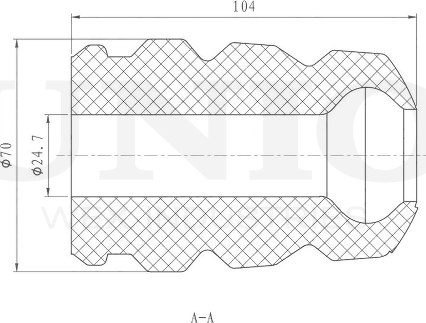 Отбойник амортизатора (Unio). Артикул DUC-40036