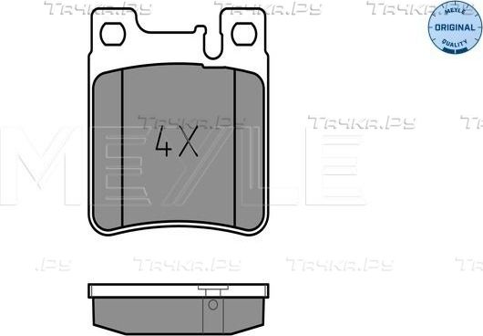 Тормозные колодки Meyle Original задние для Chrysler Crossfire 2004-2007. Артикул 025 213 0515