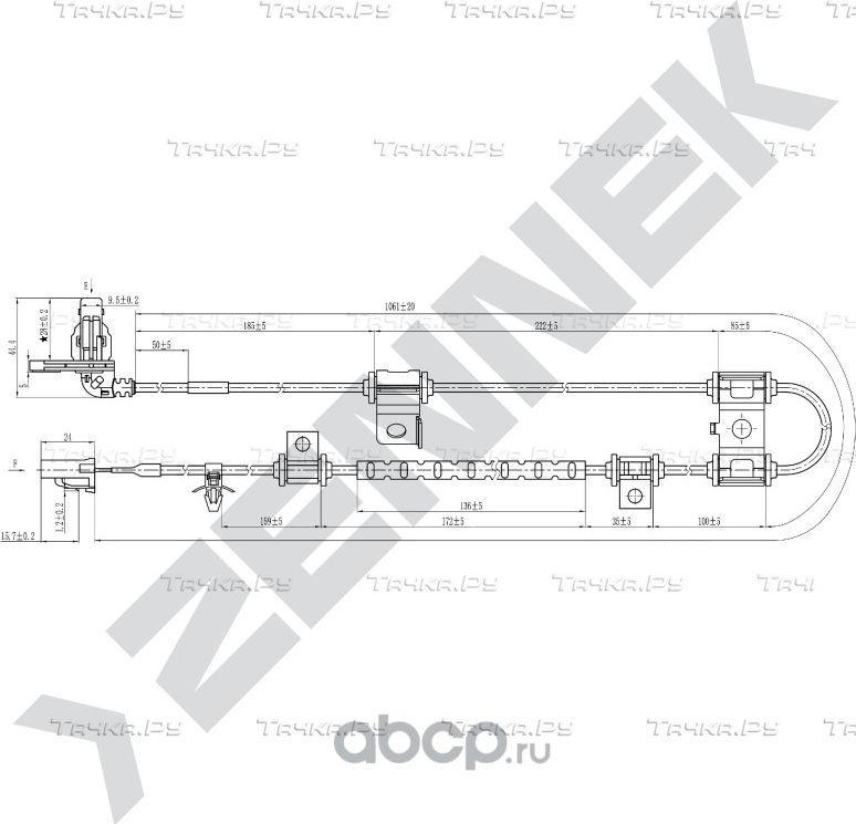 Датчик ABS передний левый KIA SPORTAGE III 10 (Zennek). Артикул DAS0076