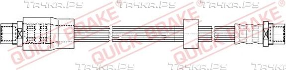 Тормозной шланг Quick Brake передний правый/левый для Audi A4 II (B6) 2000-2004. Артикул 22.413