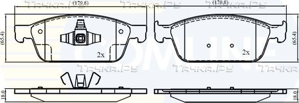 Тормозные колодки Comline Comline передние для Ford Tourneo Connect II 2013-2026. Артикул CBP02196