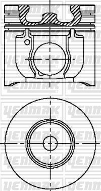 Поршневая група Yenmak для Ford Transit VI 2001-2006. Артикул 31-04250-000