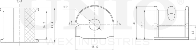 Втулка стабилизатора (Unio). Артикул RMP-10089