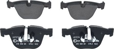 Тормозные колодки ATE Ceramic задние для BMW 7 V (F01/F02/F04) 2010-2015. Артикул 13.0470-7274.2