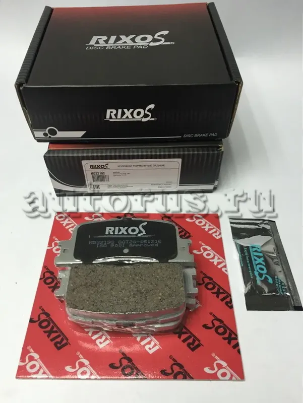 Колодки тормозные дисковые, комплект (Rixos). Артикул MD2219S