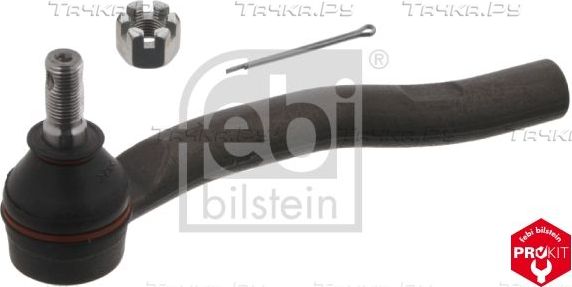 Наконечник рулевой тяги Febi Bilstein (сталь) левый для Toyota Corolla E170, E180 2013-2019. Артикул 34310