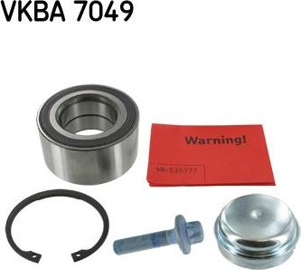 Ступичный подшипник (комплект) SKF. Артикул VKBA 7049
