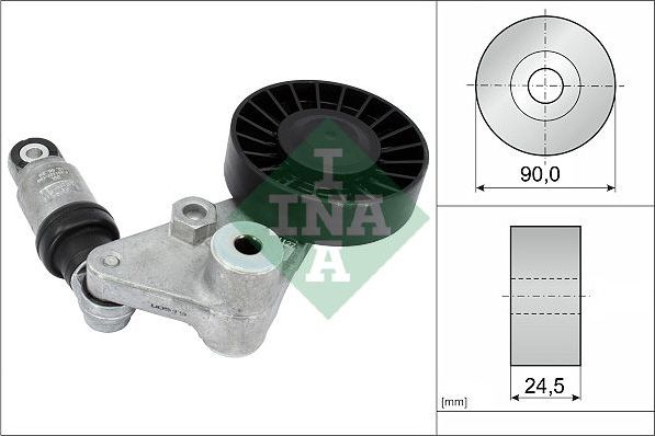 Натяжной ролик (натяжитель) приводного клинового зубчатого ремня Ina. Артикул 534 0033 10