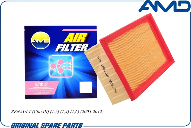 Фильтр воздушный NISSAN MICRA 1.5D 03-/RENAULT CLIO 1.2-1.6 (AMD). Артикул AMD.FA923