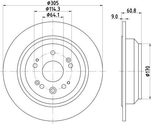 Тормозной диск Nisshinbo. Артикул ND8047K