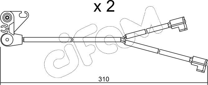Датчик износа тормозных колодок  Metelli. Артикул SU.170K