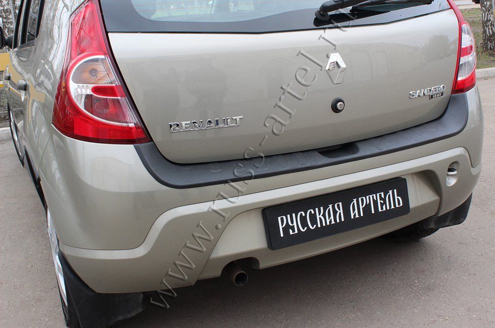 Накладка Русская Артель на задний бампер для Renault Sandero Stepway I 2010-2014. Артикул NRSS-026802