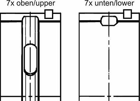 Вкладыши коренные Kolbenschmidt. Артикул 77955600