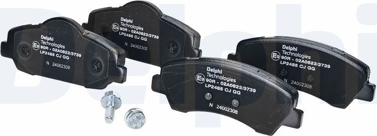 Тормозные колодки Delphi (Low-Metallic) передние для Peugeot 308 II 2013-2026. Артикул LP2485